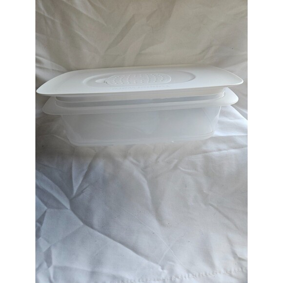 Tupperware Cool Stackable High Base Fridge Space Saver Lunchmeat Cheese 1.5 L - Picture 3 of 3